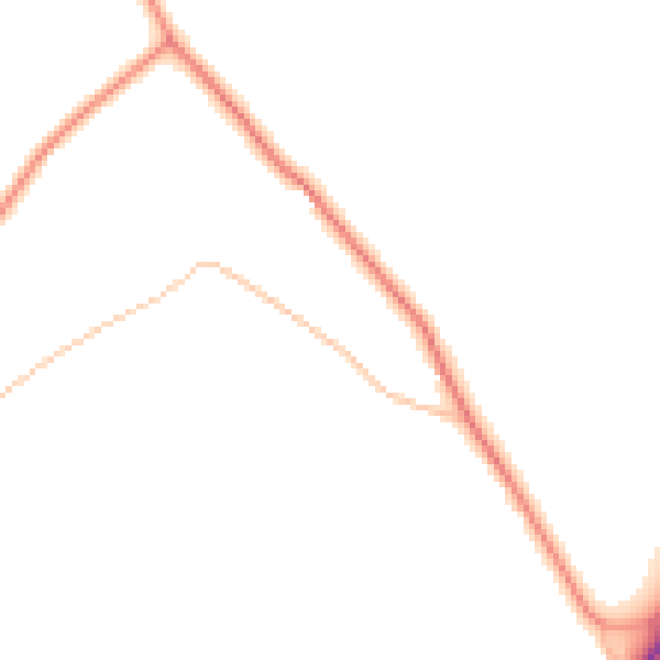 Daytime road noise heatmap for TN26 1JT