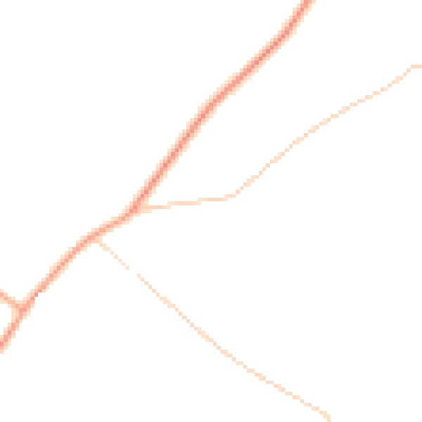 Daytime road noise heatmap for TN26 1JU