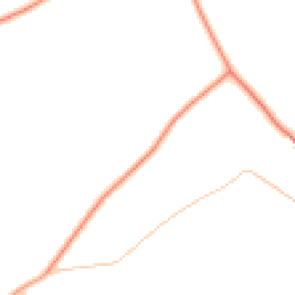 Daytime road noise heatmap for TN26 1JX