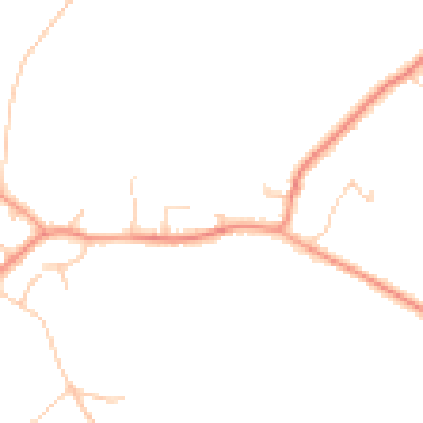 Daytime road noise heatmap for TN26 1LA