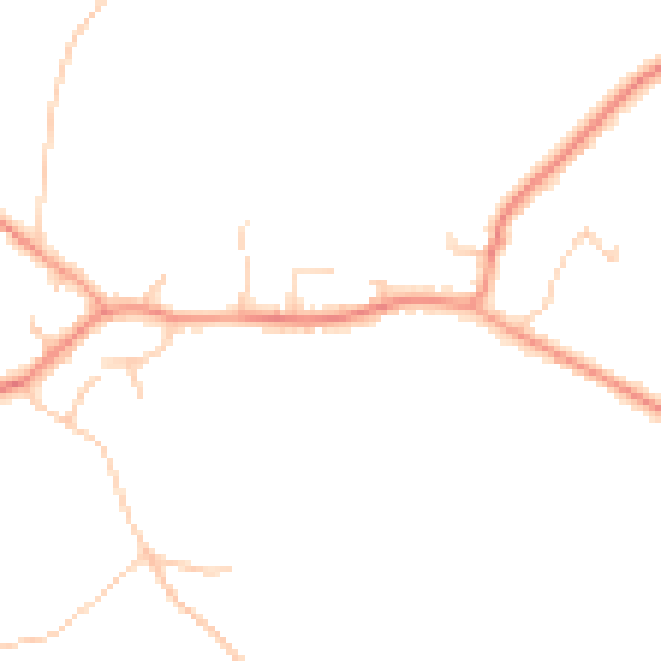 Daytime road noise heatmap for TN26 1LF