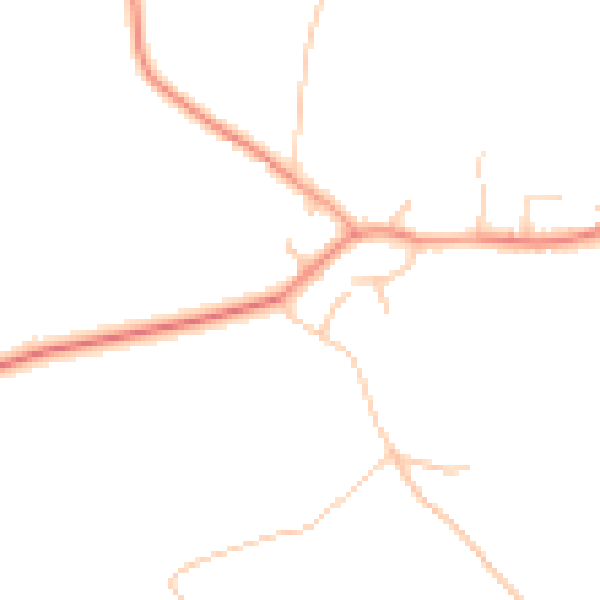 Daytime road noise heatmap for TN26 1LP