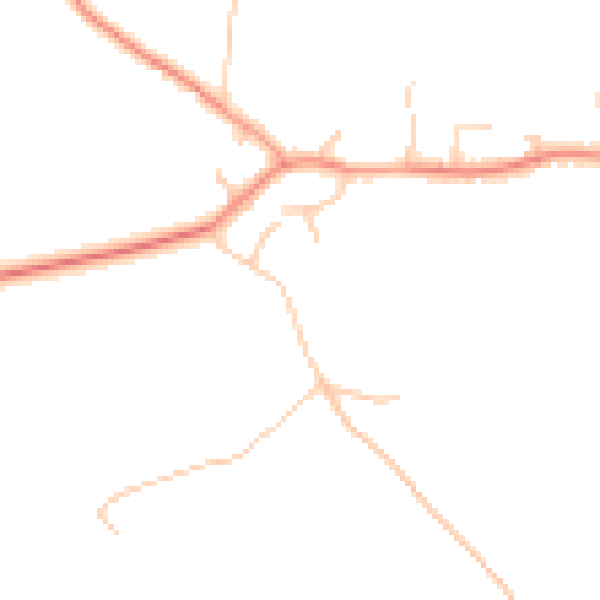 Daytime road noise heatmap for TN26 1LS