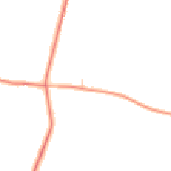 Daytime road noise heatmap for TN26 1NE