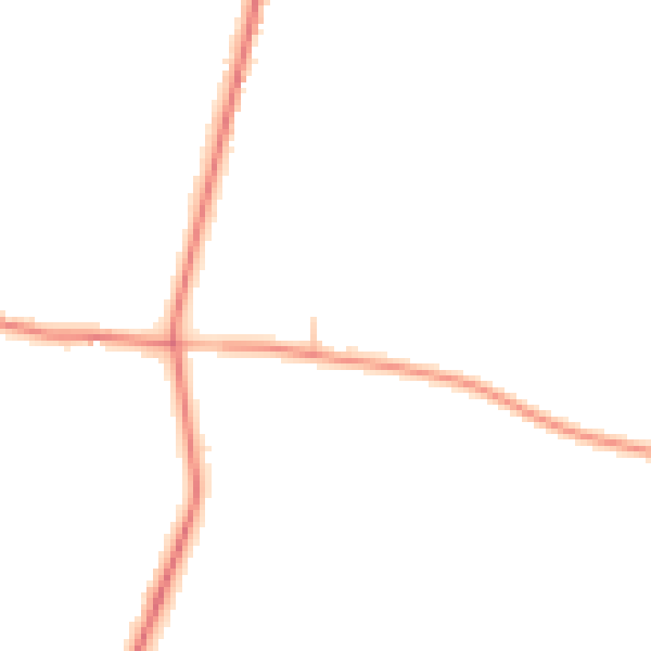 Daytime road noise heatmap for TN26 1NF