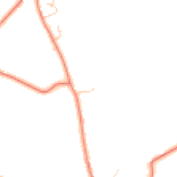 Daytime road noise heatmap for TN26 2AH