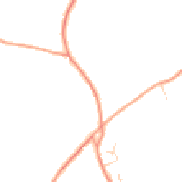 Daytime road noise heatmap for TN26 2BB