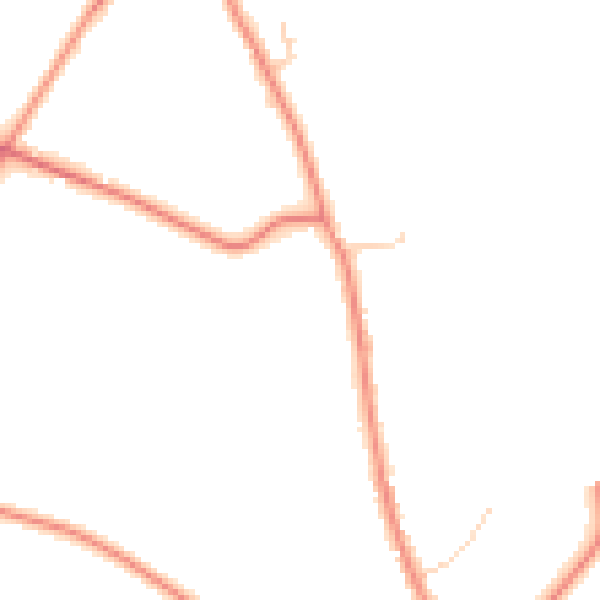 Daytime road noise heatmap for TN26 2BF