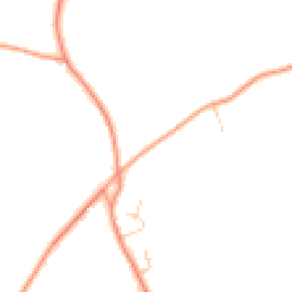 Daytime road noise heatmap for TN26 2BL