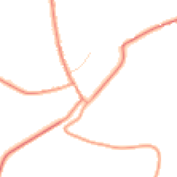 Daytime road noise heatmap for TN26 2BQ