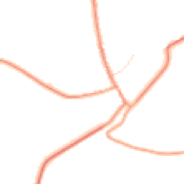 Daytime road noise heatmap for TN26 2DD