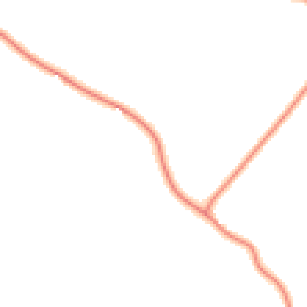 Daytime road noise heatmap for TN26 2DQ