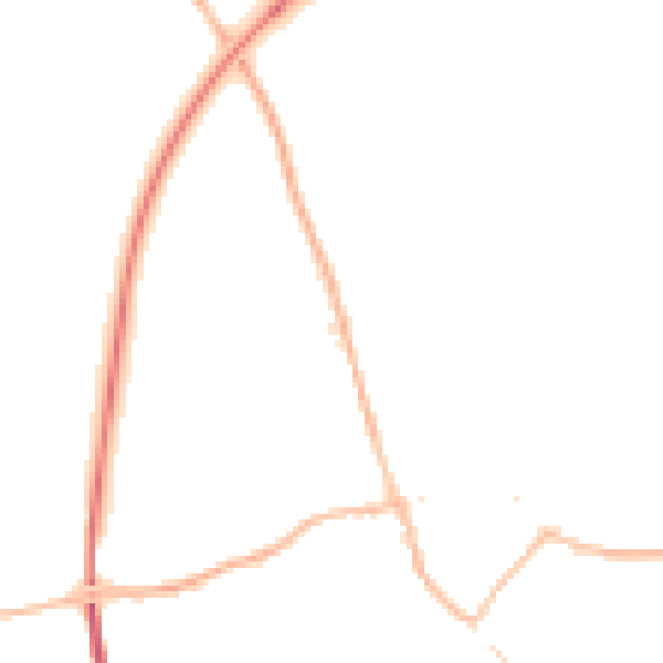 Night-time road noise heatmap for TN26 2DU
