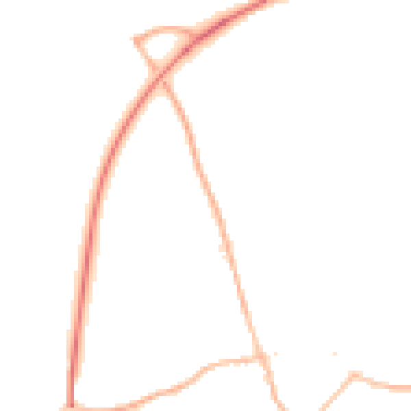 Night-time road noise heatmap for TN26 2EA