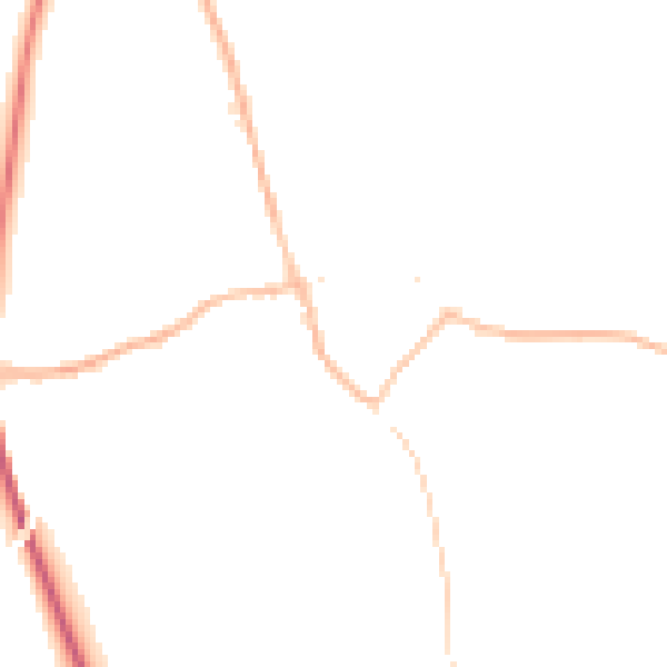 Night-time road noise heatmap for TN26 2HF