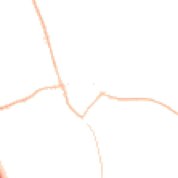 Night-time road noise heatmap for TN26 2HR