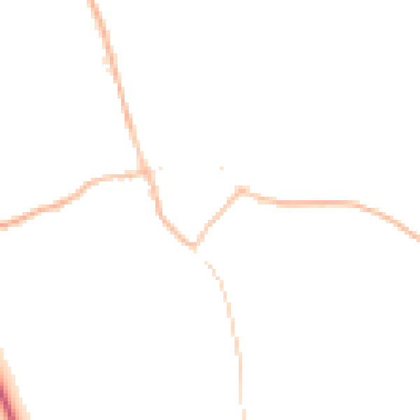 Night-time road noise heatmap for TN26 2HU