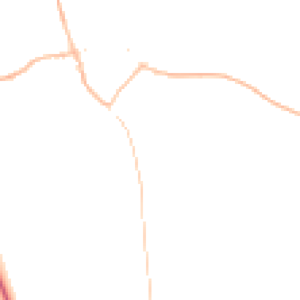 Night-time road noise heatmap for TN26 2JA