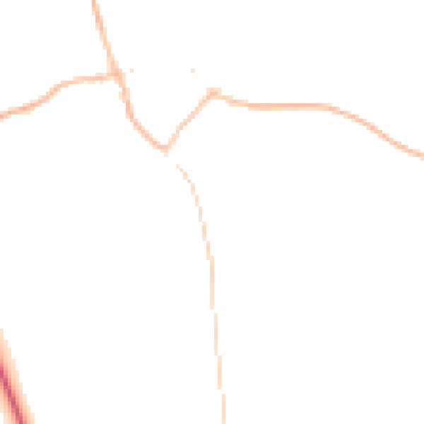 Night-time road noise heatmap for TN26 2JB