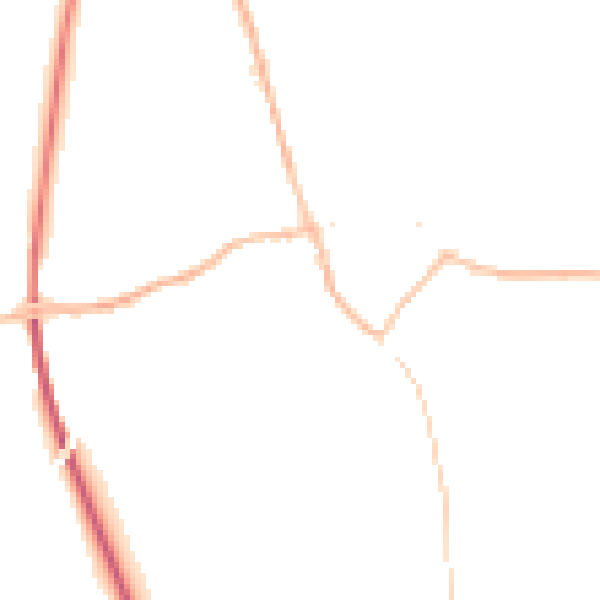 Night-time road noise heatmap for TN26 2JH