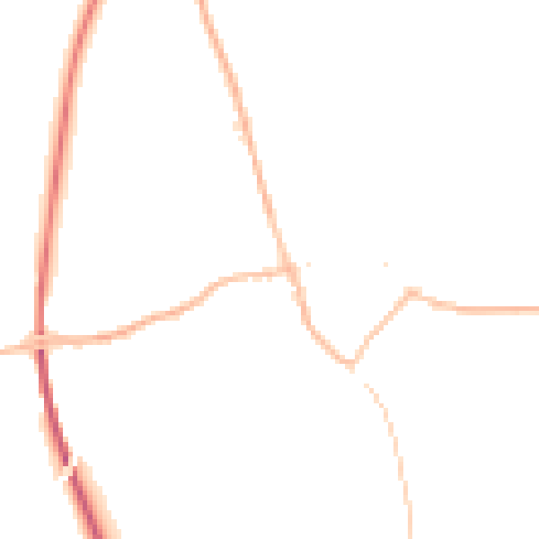 Night-time road noise heatmap for TN26 2JN