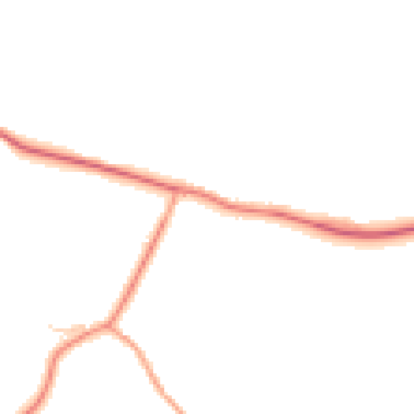 Daytime road noise heatmap for TN26 2LE