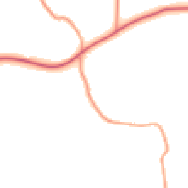 Daytime road noise heatmap for TN26 2LH