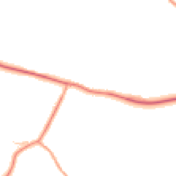 Daytime road noise heatmap for TN26 2LX
