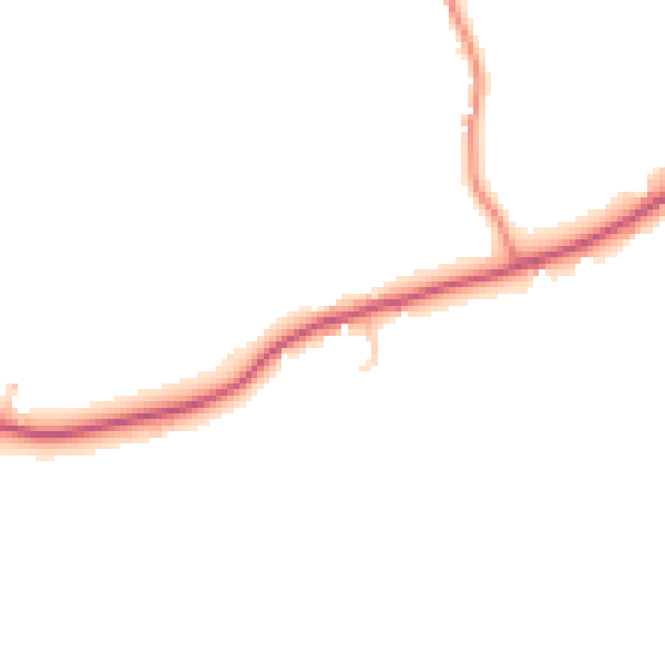 Daytime road noise heatmap for TN26 2NT
