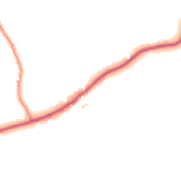 Daytime road noise heatmap for TN26 2NY