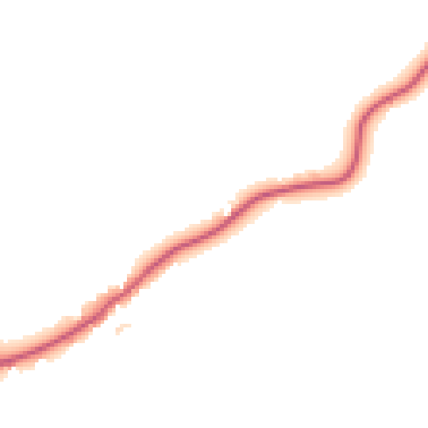 Daytime road noise heatmap for TN26 2PB