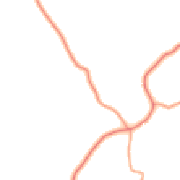 Daytime road noise heatmap for TN26 2QB