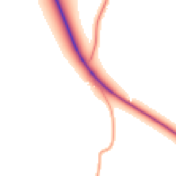 Daytime road noise heatmap for TN26 2QW