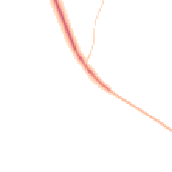 Night-time road noise heatmap for TN26 2QW