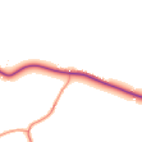 Daytime road noise heatmap for TN26 3BD