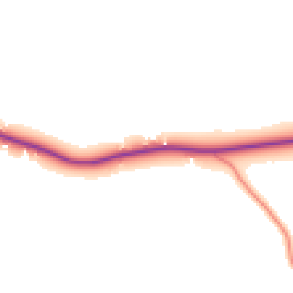 Daytime road noise heatmap for TN26 3BQ