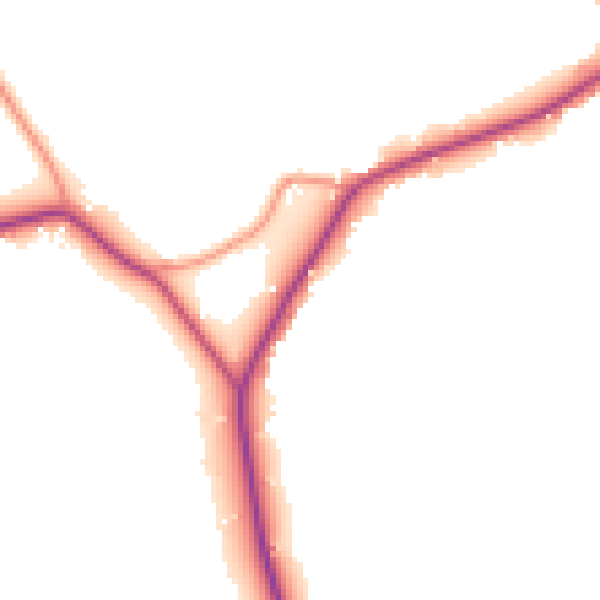 Daytime road noise heatmap for TN26 3BY