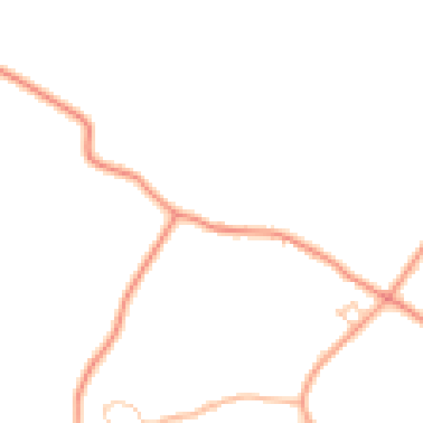 Daytime road noise heatmap for TN26 3DD