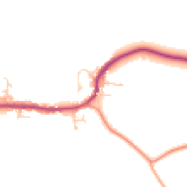Daytime road noise heatmap for TN26 3LP