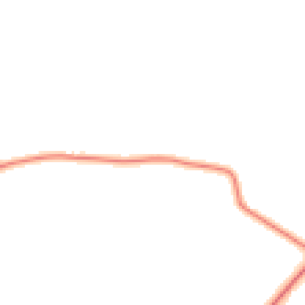 Daytime road noise heatmap for TN26 3PT
