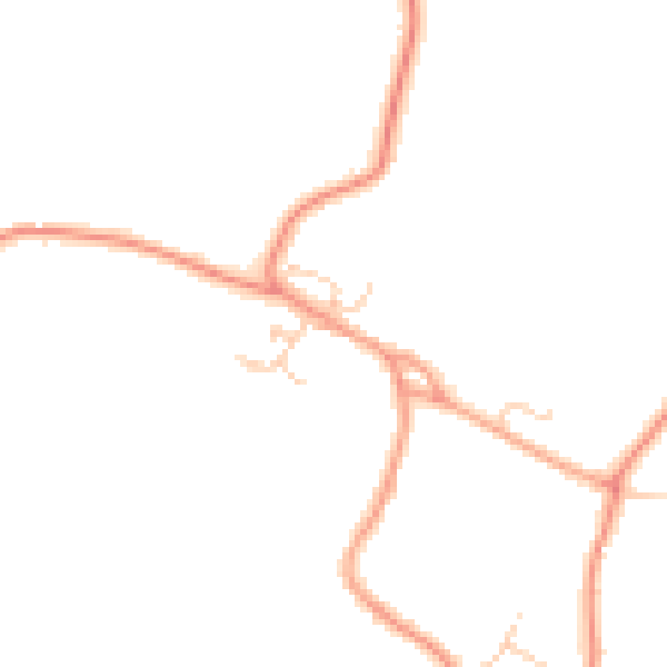 Daytime road noise heatmap for TN26 3QJ