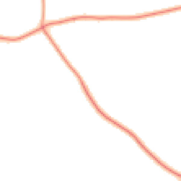 Daytime road noise heatmap for TN26 3QU