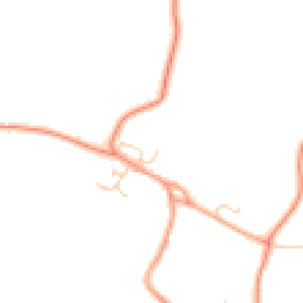 Daytime road noise heatmap for TN26 3QX