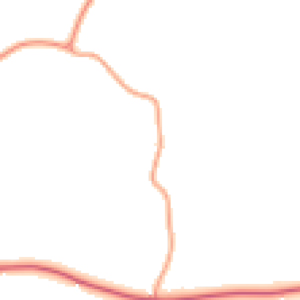Daytime road noise heatmap for TN26 3TF