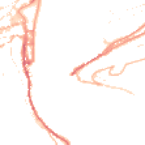 Daytime road noise heatmap for TQ6 0AA