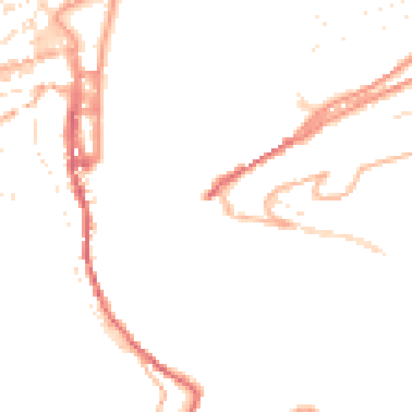 Daytime road noise heatmap for TQ6 0AB