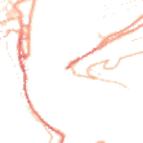 Daytime road noise heatmap for TQ6 0BP
