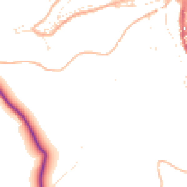 Daytime road noise heatmap for TQ6 0BW
