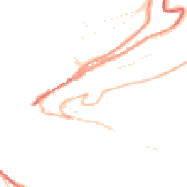 Daytime road noise heatmap for TQ6 0DB