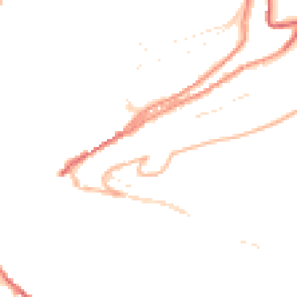 Daytime road noise heatmap for TQ6 0DD